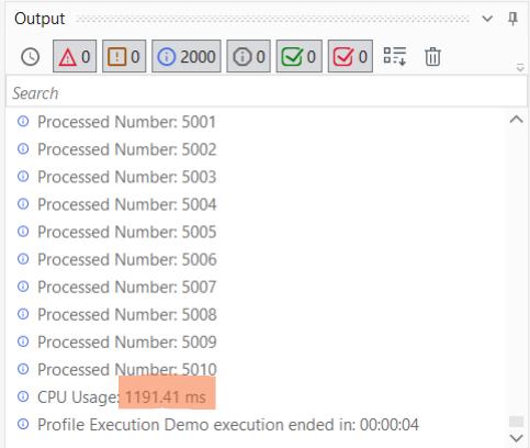 Output result after removing the delay bottleneck