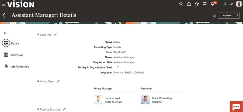 create Job Requisition Template Step 4