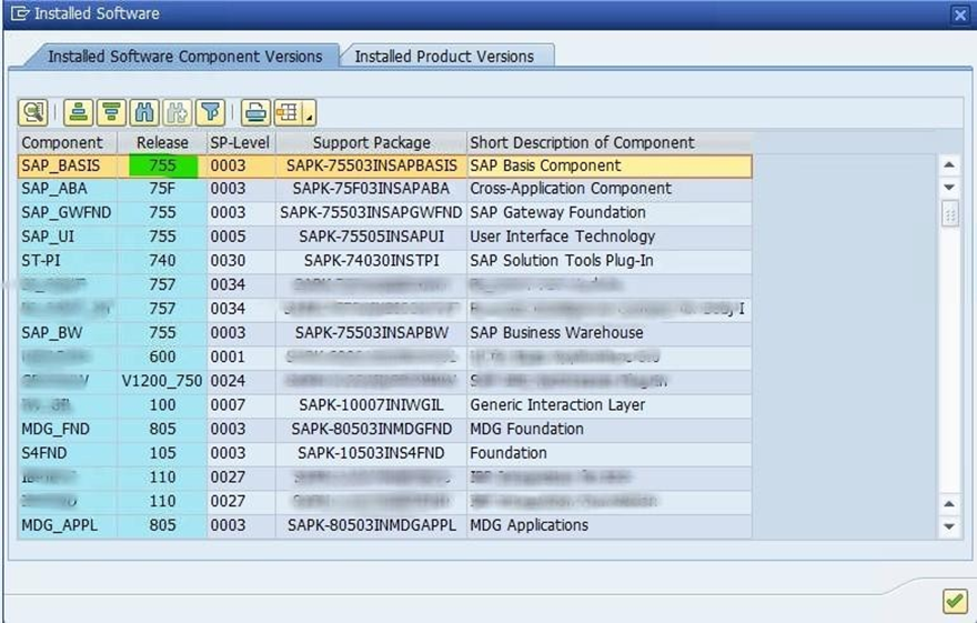 SAP HABa Screen