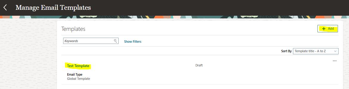 How to Create a Global Template step1