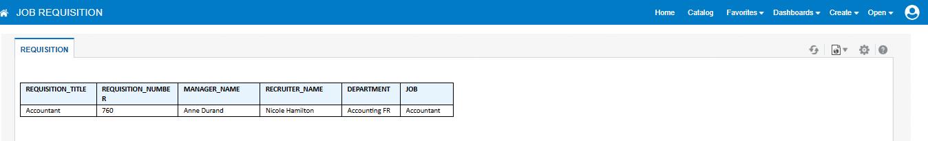 REQUISITION REPORT