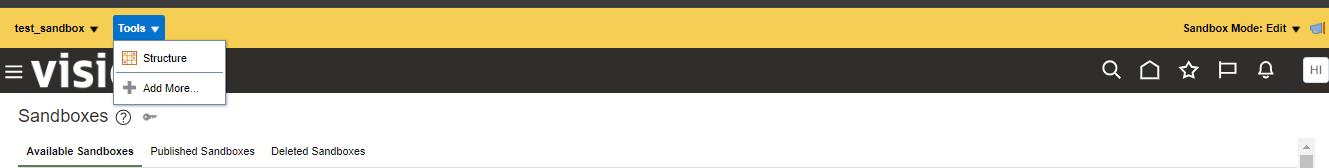 select sandbox Structure